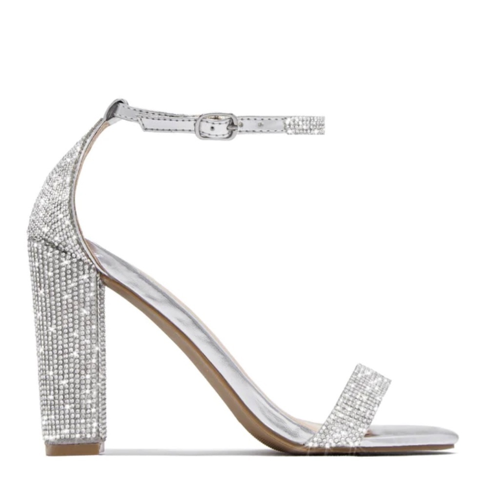 Embellished block heels 10M - Picture 2 of 4